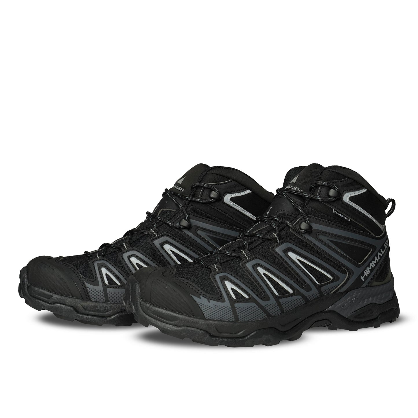 Himmaleh Ranger High Ankle Hiking & Trekking Shoes | Waterproof | Colour: Charcoal | Anti Skid | Vegan