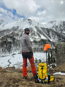JAG Aranya 45L Alpine Backpack | Air Flow Back Support | Twin Aluminium Rods + Mesh | Solar Flare