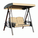 Luxury Swing for Adult 2 Seater Outdoor Garden Jhula with Canopy roof/Cushion & Cup Holder (Capacity : 270 kgs)