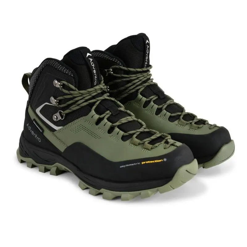 JAG Adventra Warm and Waterproof Hiking Boots - ET1101 Mountain Shoes | 3M Insulation | Hiking & Trekking | Uniform Green