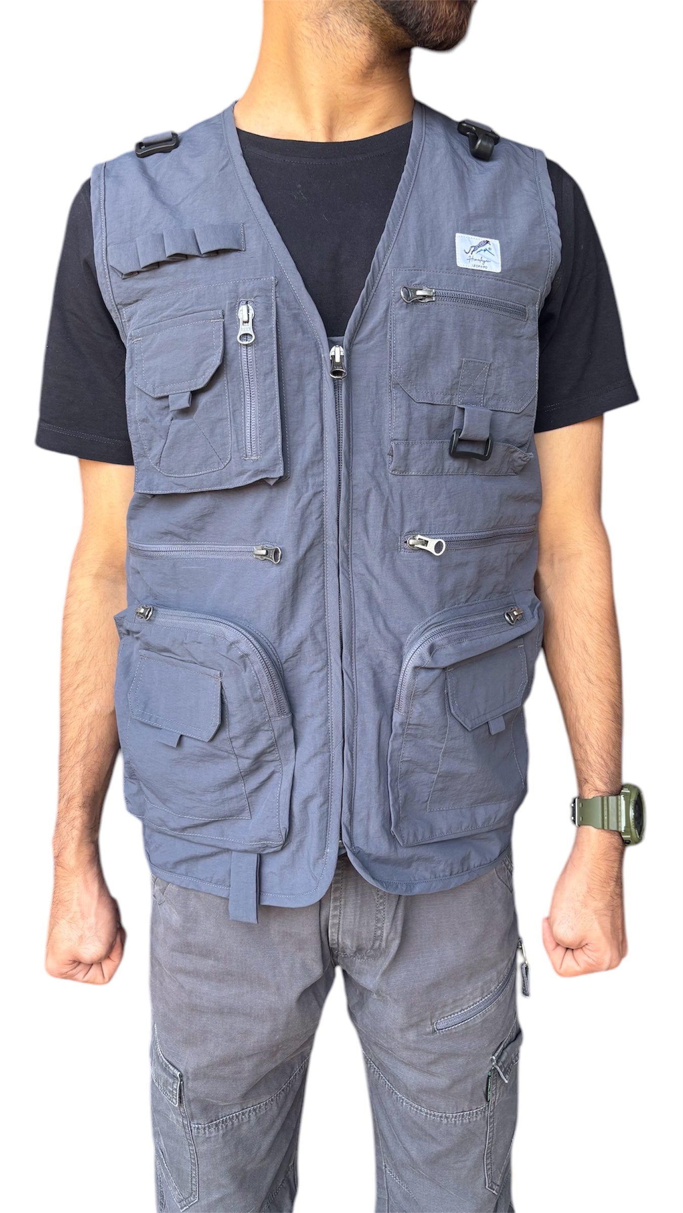 Himalayan Leopard Kaziranga Series Multi-Pocket Jacket | Safari Jacket | 9 Pockets | Unisex | Travellers Jacket | Vest