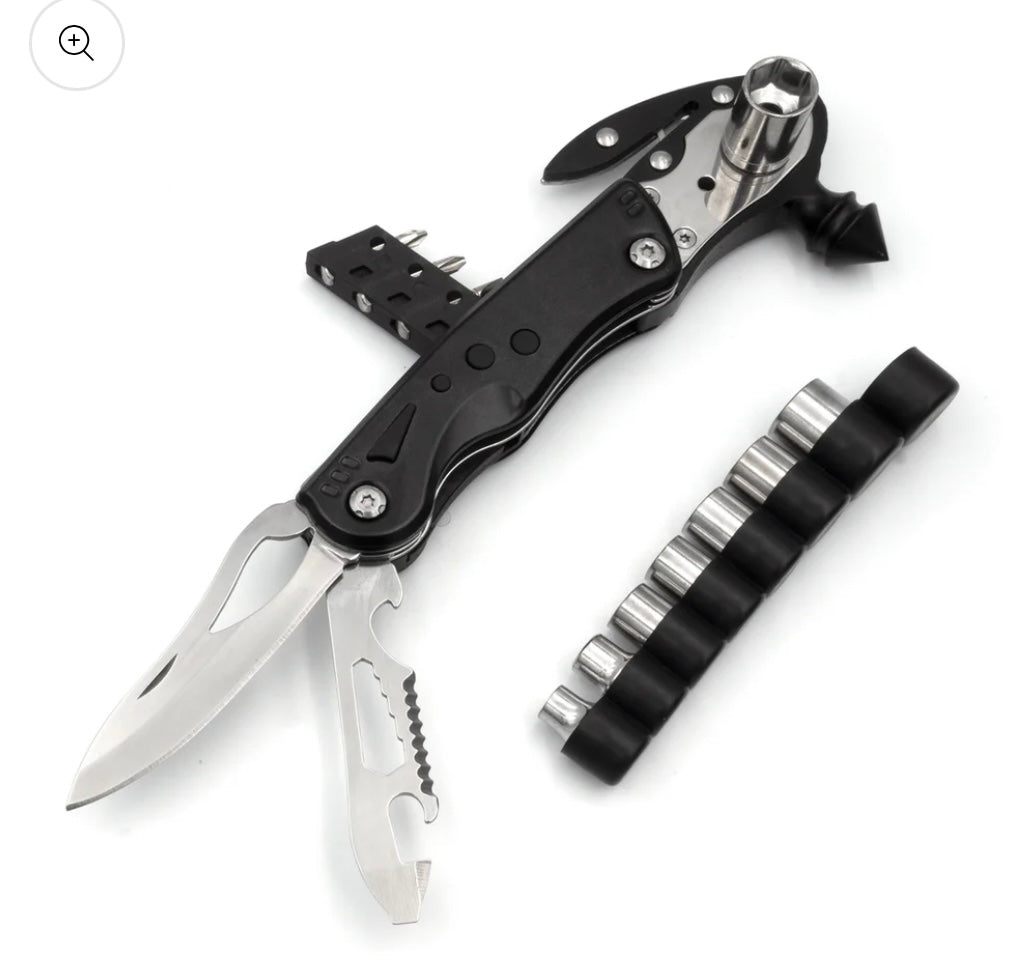 JAG|Traveler Multi-Tool Plier – 16-in-1 Stainless Steel Outdoor Camping & Survival Gear