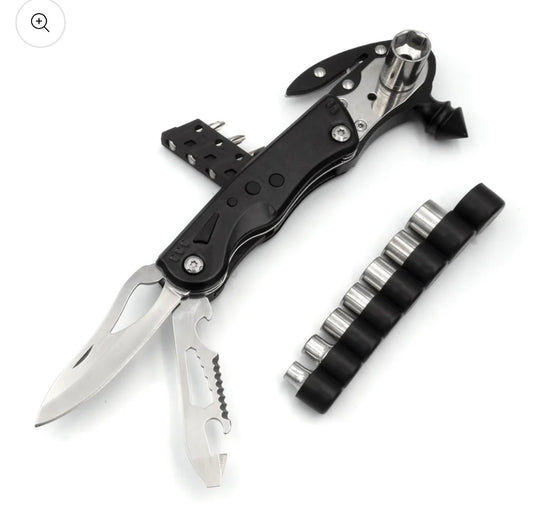 JAG|Traveler Multi-Tool Plier – 16-in-1 Stainless Steel Outdoor Camping & Survival Gear