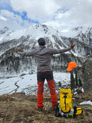 JAG Aranya 45L Alpine Backpack | Air Flow Back Support | Twin Aluminium Rods + Mesh | Solar Flare
