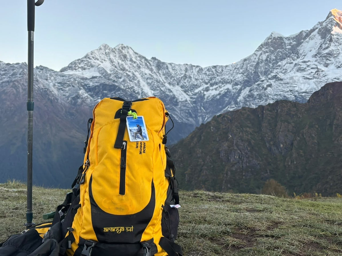 JAG Aranya 54L Backpack | Air Flow Back Support | Twin Aluminium Rods + Mesh | Alpine Sunset