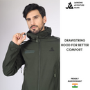 JAG Z+ Minus 5 TACTICAL PRO JACKET | 8 POCKETS | Tactical Snowproof Jacket | 11 Zippers | Winter Jacket | Army Green | Garud Edition Tactical Jacket