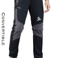JAG Delta Convertible Trekking & Hiking Pants | Traveller Series | Quick-Dry | Unisex Design | 6 Pockets | Black Olive