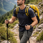 JAG Aranya 45L Alpine Backpack | Air Flow Back Support | Twin Aluminium Rods + Mesh | Solar Flare