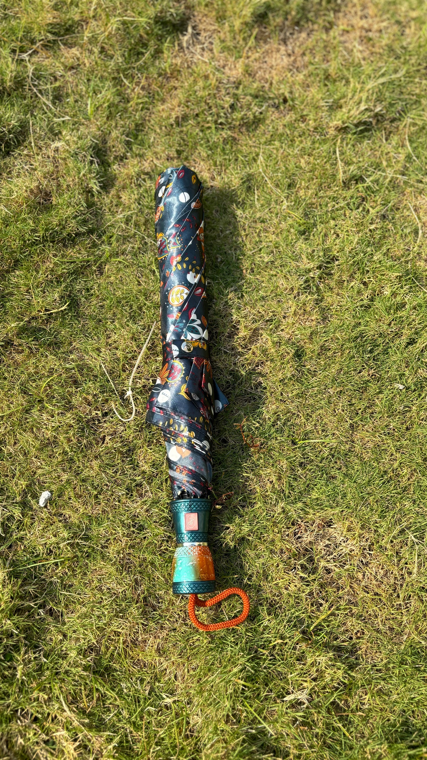 Jainsons 2 Fold Satin Printed Umbrella | Eco | 23”X8