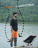 JAG TerraTrek Convertible Limited Edition Trekking Pant | Cosmic Orange | Bottom Zipper | Ultra Light Crush Fabric