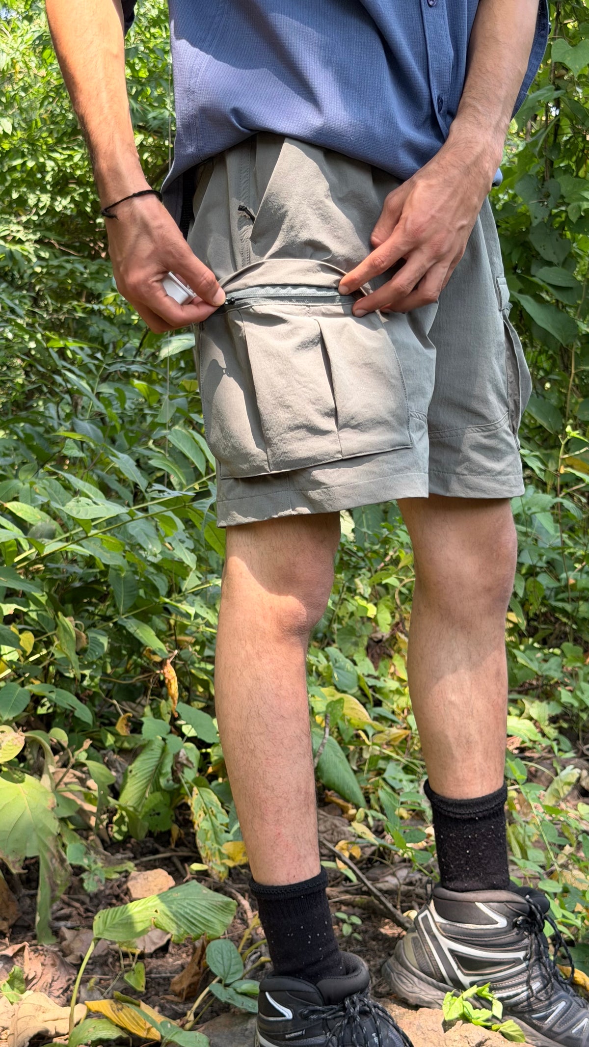 JAG Ranger Cargo Shorts | 5 Pocket Design | Stretchable Terri Fabric | All Zippered Secured Pockets