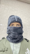 JAG Winter Cap & Neck Warmer Combo Set | Fur Inside | Reversible Design