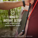 Coleman Skylodge™ 4-Person Instant Camping Waterproof Dome Tent I1 Minute Set Up with Fixed Pre-Attached Steel Poles