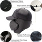 SUPPLEX Winter Warm Hat with Detachable Mask Full Face Outdoor Windproof Hat Baseball Cap - Black