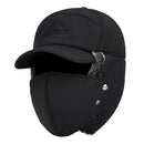 SUPPLEX Winter Warm Hat with Detachable Mask Full Face Outdoor Windproof Hat Baseball Cap - Black