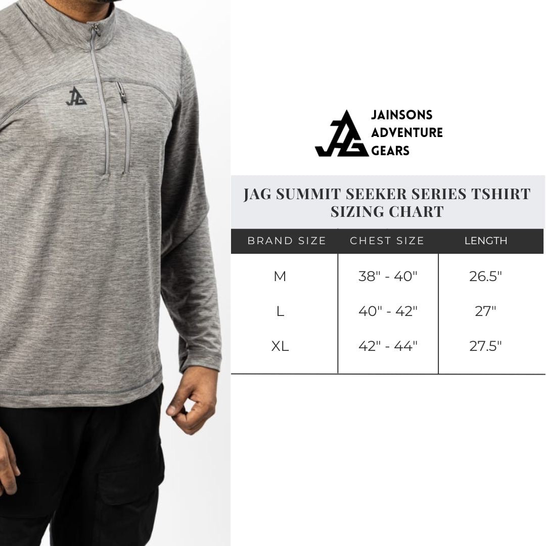 JAG Summit Seeker Series Full Sleeves Tshirt | UPF 50+ Protection | Hiking Tshirt | Trekking Tshirt | Deep Olive