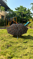 Jainsons 2 Fold Satin Printed Umbrella | Eco | 23”X8