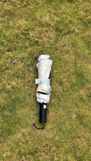 Fully Automatic Jainsons Digital Print Luxe 3 Fold Umbrella | Flora White| Timeless Art