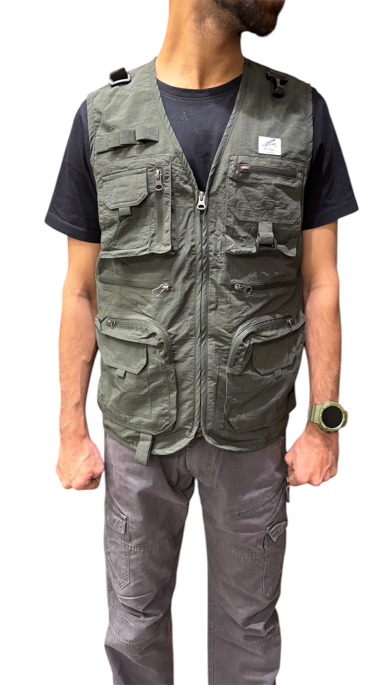 Himalayan Leopard Kaziranga Series Multi-Pocket Jacket | Safari Jacket | 9 Pockets | Unisex | Travellers Jacket | Vest