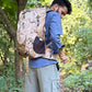 JAG Aranya 45L Alpine Backpack | Limited Edition | Air Flow Back Support | Twin Aluminium Rods + Mesh | Desert Fawn