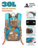 JAG 30L OUTDOOR HIKING BACKPACK – LIGHTWEIGHT TREKKING DAYPACK FOR MEN & WOMEN