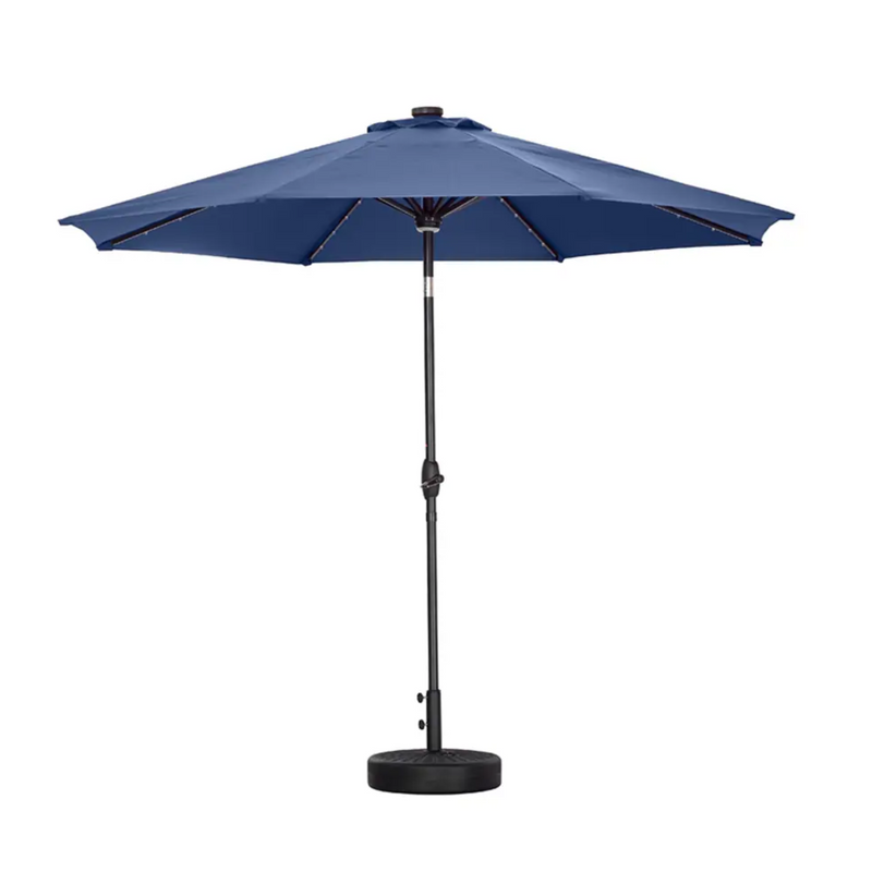 Luxury Center Pole Umbrella with LED lights & Tilting Mechanism | Premium Garden Umbrella