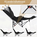 FOLDABLE CAMPING CHAIR WITH LEG EXTENSION