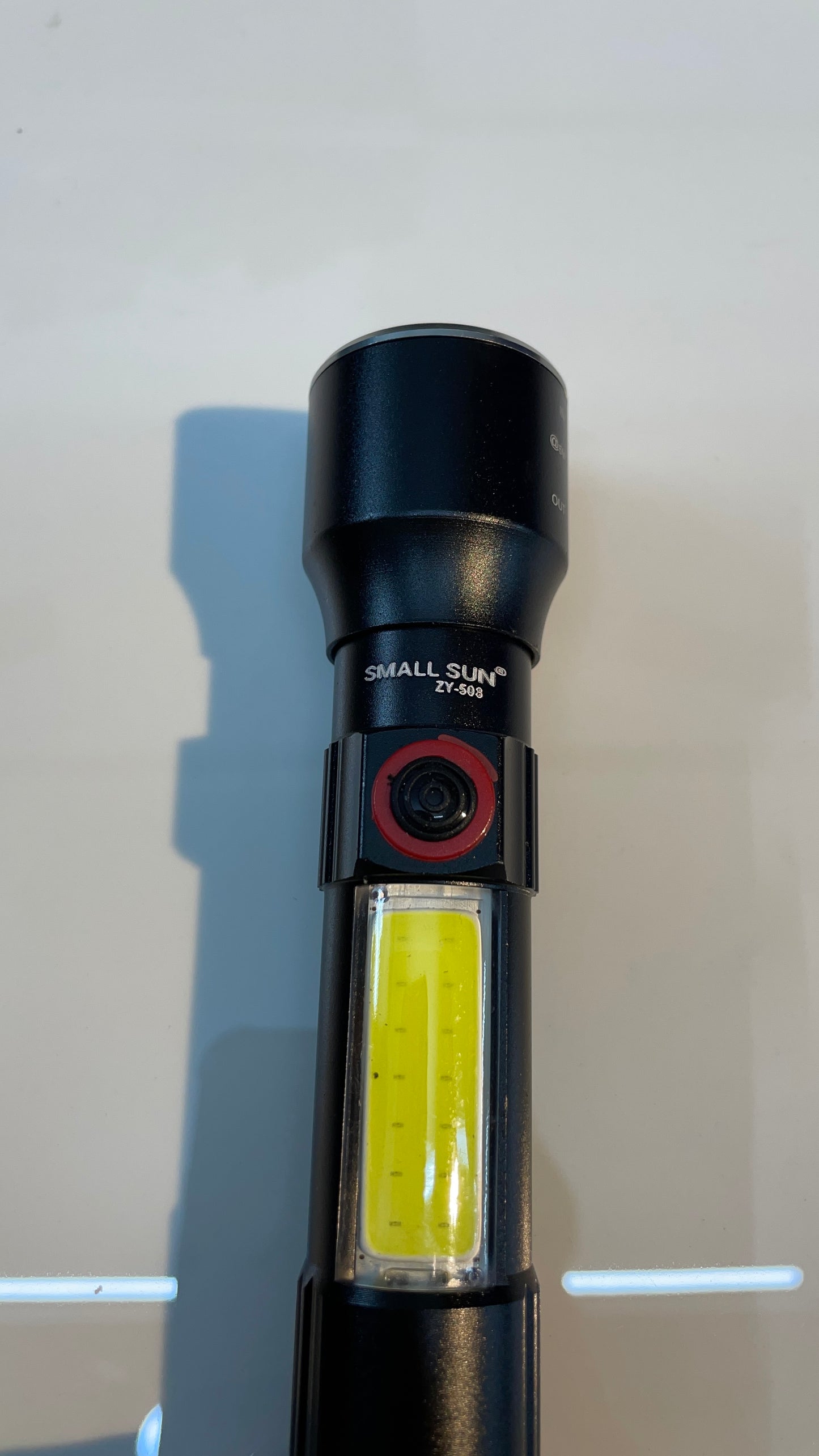 Porta Hand Torch | USB-Chargeable | 4-Modes | Inbuilt Powerbank