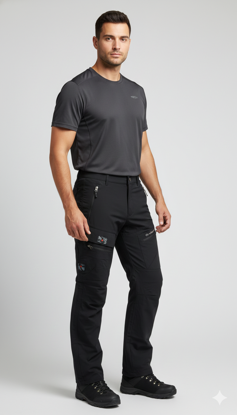 JAG Phantom Hiking & Trekking Pant | 7 Pocket Design | Quick Dry | 100% Breathable Fabric | Unisex Design