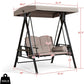 Luxury Swing for Adult 2 Seater Outdoor Garden Jhula with Canopy roof/Cushion & Cup Holder (Capacity : 270 kgs)