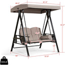 Luxury Swing for Adult 2 Seater Outdoor Garden Jhula with Canopy roof/Cushion & Cup Holder (Capacity : 270 kgs)