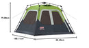 Coleman Fastpitch Instant Cabin 8 Person | 60-Second Fastpitch Setup | Weathertec System | 600 mm Water Column | Pre-Attached Poles
