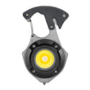 USB Rechargeable Long Range Keychain Emergency Torch Light with Lighter