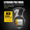 USB Rechargeable Long Range Keychain Emergency Torch Light with Lighter