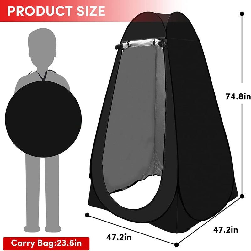 Pop Up Privacy Tent | Shower Tent | Portable Outdoor Camping Bathroom Toilet Tent | Changing Tent | Privacy Shelters Room for Hiking and Beach