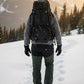 JAG Mt. Kailash Series Trekking & Hiking Pants | Snow Proof | Fleece Inside | Unisex Design | Bonded Fleeced Fabric | Snow Trekking Pants | Triple Layered Fabric | Olive Black
