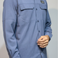 JAG Air - Wave Pro Travel Shirt | Hiking Shirt | Safari Shirt | Fully Stretchable | Full Sleeves Shirt | 2 Pocket Design | Deep Blue