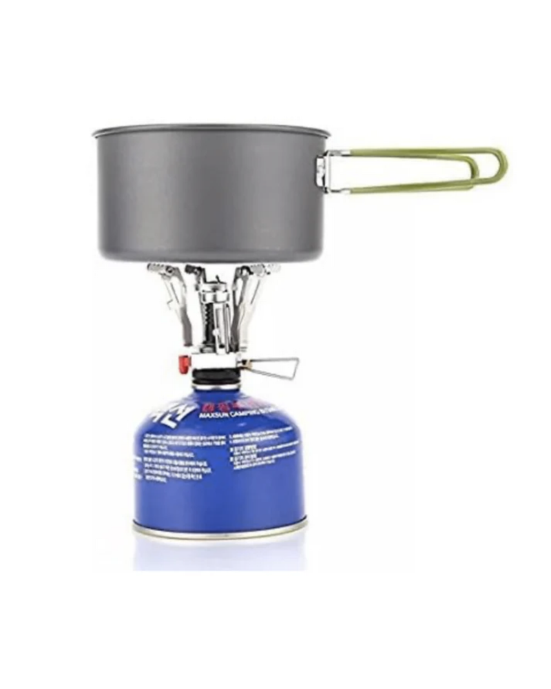 World's Smallest Camping Stove* | Mini Backpacking Camping Stove with Piezo Ignition – Portable Gas Stove for Hiking, Trekking & Outdoor Cooking