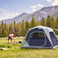 Coleman Skylodge™ 4-Person Instant Camping Waterproof Dome Tent I1 Minute Set Up with Fixed Pre-Attached Steel Poles