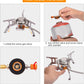 High Flame Convertible Stove | Works with Butane & Propane Both | Foldable Camping Gas Stove with Piezo Ignition, Outdoor Windproof Camping Equipment Backpacking Portable gas Stove Cooking with Carrying Case Box.