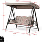 Luxury 3 Seater Jhula/Swing for Adult Outdoor with Canopy Shed, Cushion and Cup Holders (3 Seater Swing)