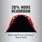 Coleman Dark Room SkyDome 6 Person Waterproof Camping Dome Tent l Fixed Pre-Attached Poles for Quick Pitch