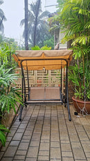 Outdoor Swing for garden / Indoor Swing - 2 seater Swing with Removabe waterproof Canopy - Jhula for Garden, Swing for Terrace, Swing for Adults, Swing for Balcony