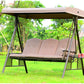 Luxury 3 Seater Jhula/Swing for Adult Outdoor with Canopy Shed, Cushion and Cup Holders (3 Seater Swing)