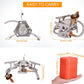 High Flame Convertible Stove | Works with Butane & Propane Both | Foldable Camping Gas Stove with Piezo Ignition, Outdoor Windproof Camping Equipment Backpacking Portable gas Stove Cooking with Carrying Case Box.