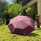 Jainsons YD Piping 3 Fold Umbrella | Nylon Fabric | Unisex Design | Maroon
