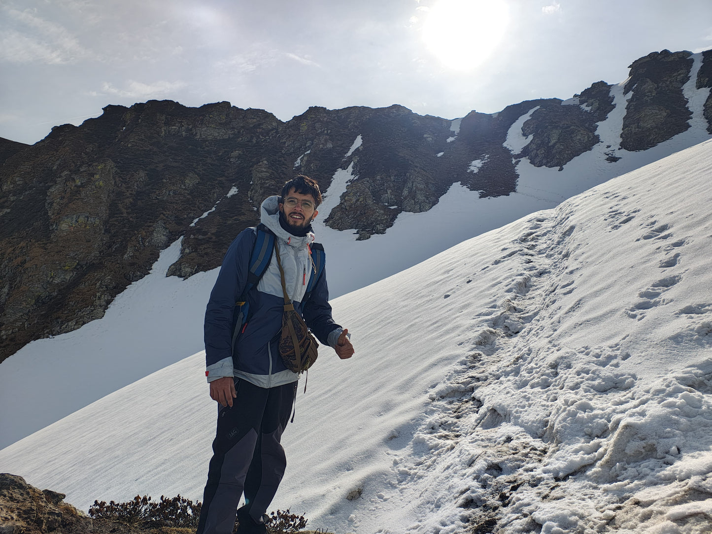 JAG Mt. Kailash Series Trekking & Hiking Pants | Snow Proof | Fleece Inside | Unisex Design | Bonded Fleeced Fabric | Snow Trekking Pants | Triple Layered Fabric | Black Grey