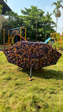 Jainsons 2 Fold Satin Printed Umbrella | Eco | 23”X8