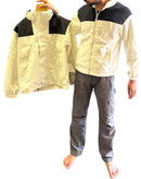 JAG Polar Pro Double Jacket | Fleece Jacket with Windcheater | All Weather | 3 in 1 | Pearl White