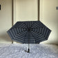 Fully Automatic Jainsons Rain-Check 3 Fold Jumbo Umbrella | Checks Print | Navy Blue
